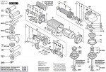 Bosch 0 602 331 004 ---- flat head angle sander Spare Parts